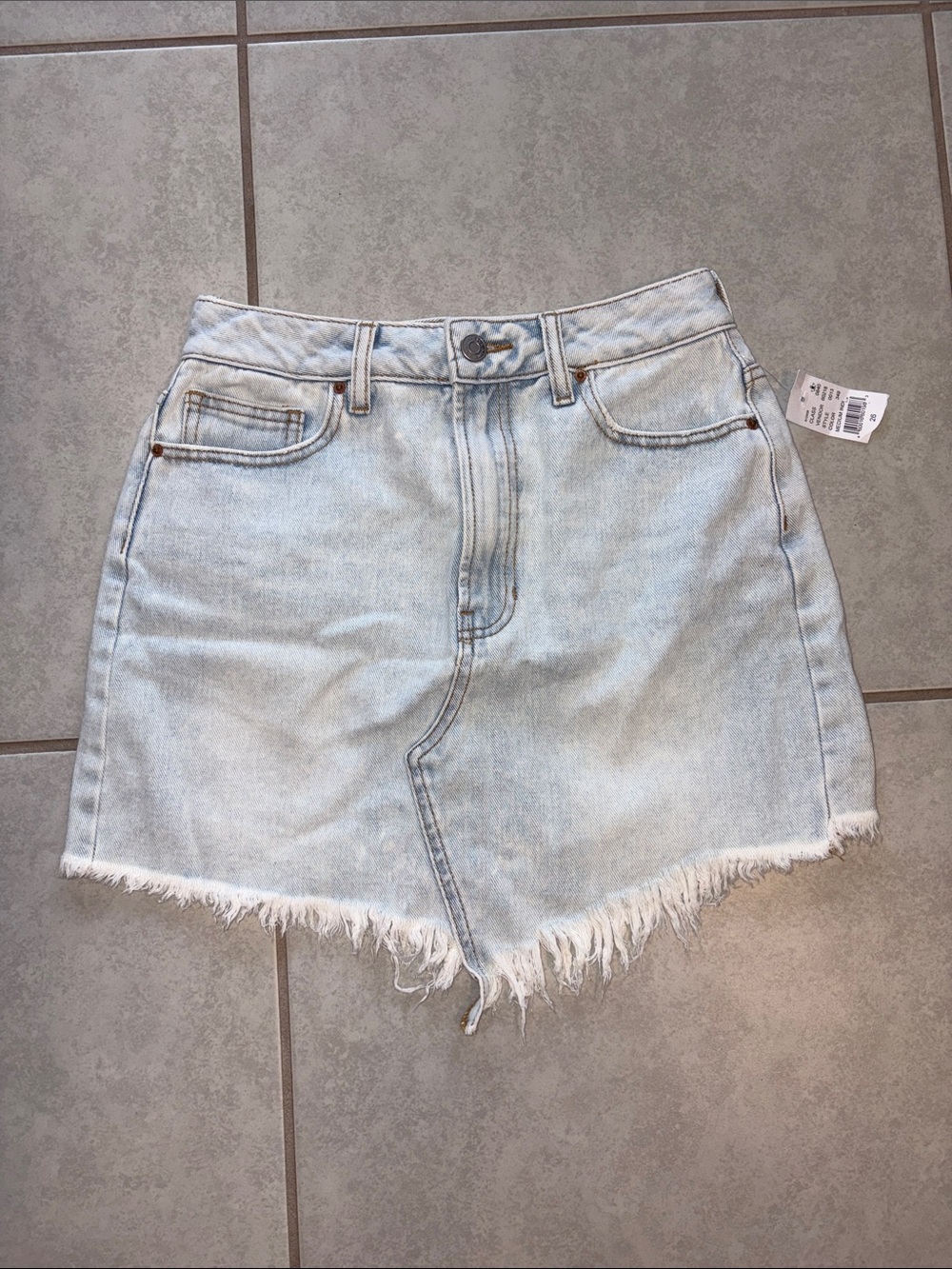 PacSun Light Indigo Denim Mini Skirt